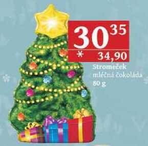Stromeček mléčná čokoláda, 80 g 
