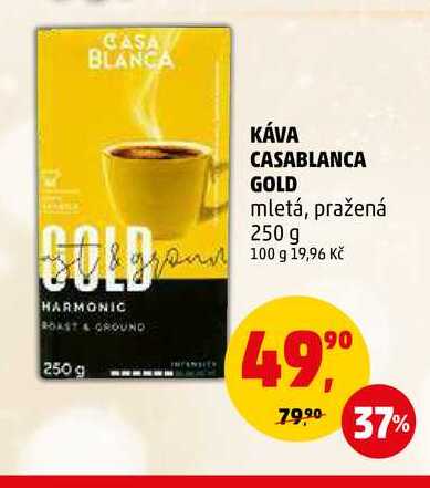 KÁVA CASABLANCA GOLD, 250 g  v akci