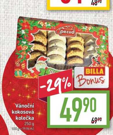 Vánoční kokosová kolečka 250 g