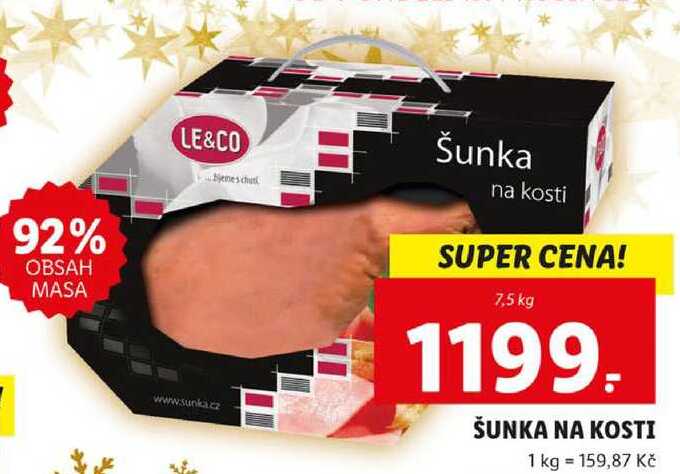 ŠUNKA NA KOSTI, 7,5 kg