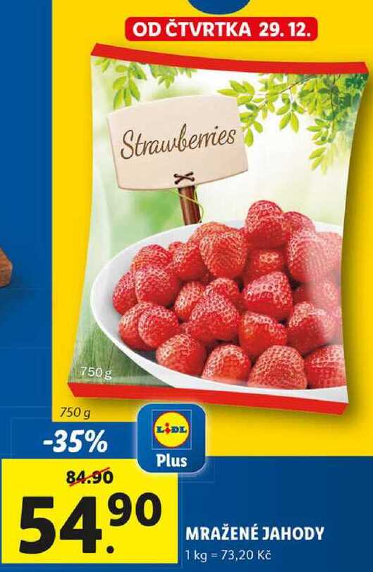 MRAŽENÉ JAHODY, 750 g