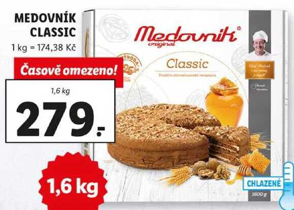 MEDOVNÍK CLASSIC, 1,6 kg