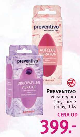 ARCHIV | PREVENTIVO vibrátory pro ženy, 1 ks v akci platné do: 14.2.2023