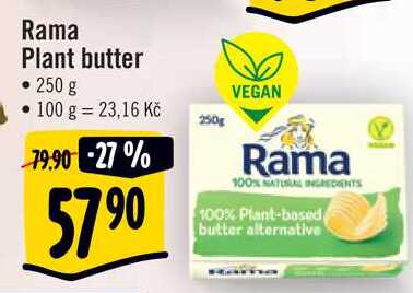 Rama Plant butter, 250 g  v akci