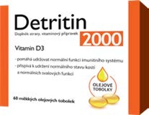 Detritin Vitamin D3 2000 IU 60 tobolek