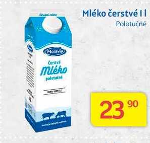 Moravia Mléko čerstvé polotučné 1l  v akci