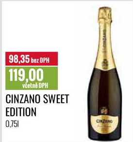 CINZANO SWEET EDITION, 0,75 l