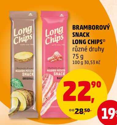 BRAMBOROVÝ SNACK LONG CHIPS, 75 g