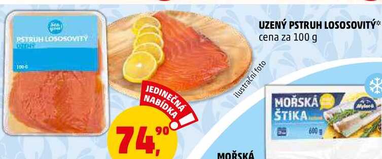 UZENÝ PSTRUH LOSOSOVITÝ, 100 g