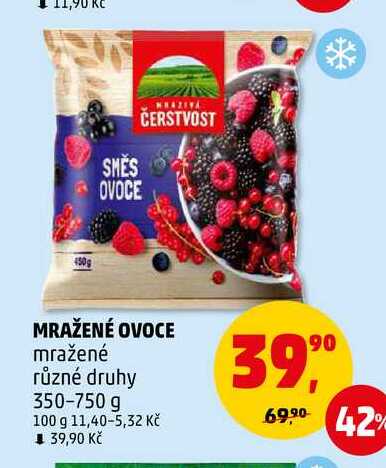 MRAŽENÉ OVOCE, 350-750 g 