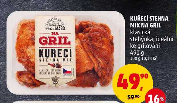 KUŘECÍ STEHNA MIX NA GRIL, 490 g