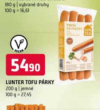   LUNTER TOFU PÁRKY 200 g 