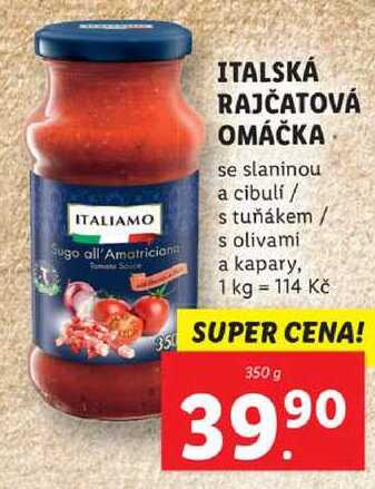 ITALSKÁ RAJČATOVÁ OMÁČKA, 350 g