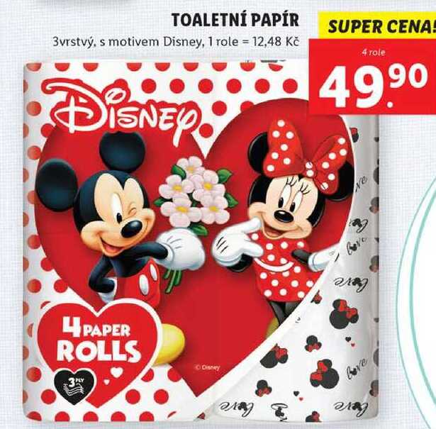 TOALETNÍ PAPÍR, 4 role
