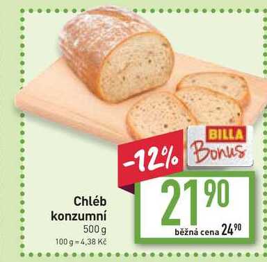 Chléb konzumní 500 g
