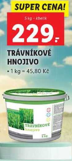 TRÁVNÍKOVÉ HNOJIVO, 5 kg