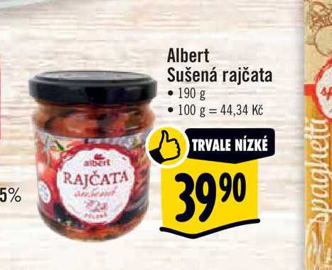 Albert Sušená rajčata • 190 g