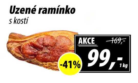Uzené ramínko s kostí, 1 kg