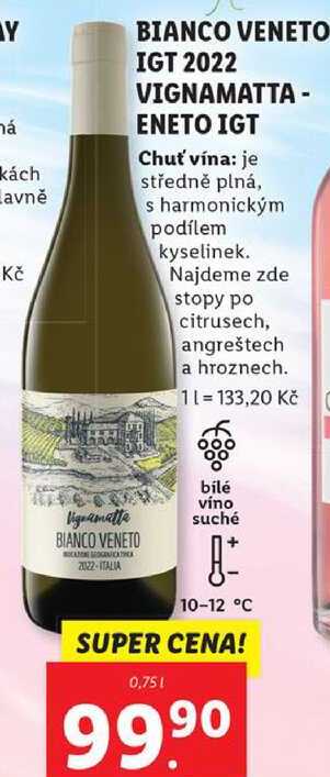 BIANCO VENETO IGT 2022 VIGNAMATTA - ENETO IGT, 0,75 l