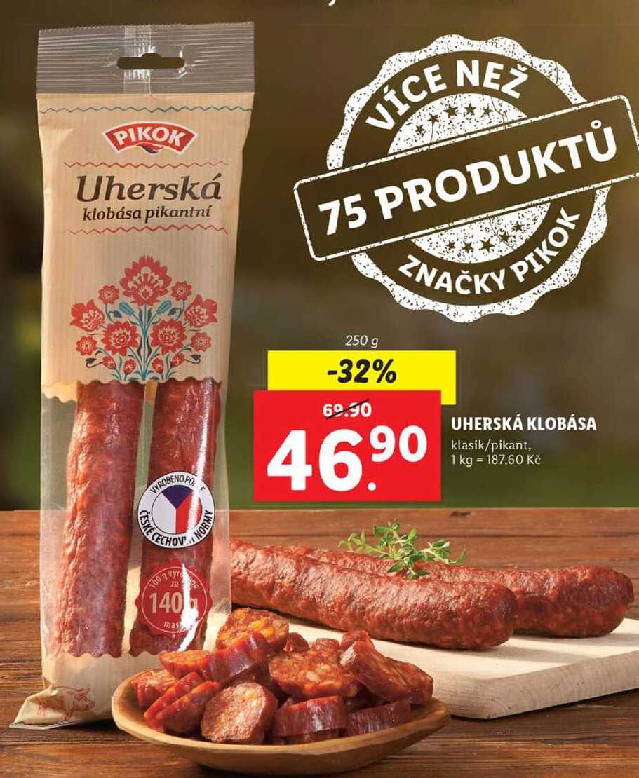 UHERSKÁ KLOBÁSA, 250 g