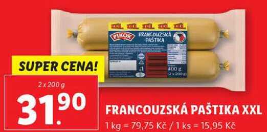 FRANCOUZSKÁ PAŠTIKA XXL, 2x 200 g