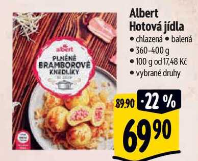 Albert Hotová jídla, 360-400 g