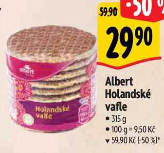 Albert Holandské vafle, 315 g