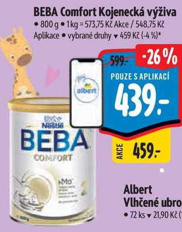 BEBA Comfort Kojenecká výživa, 800 g