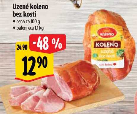 Uzené koleno bez kosti, cena za 100 g