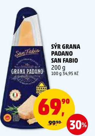 SÝR GRANA PADANO SAN FABIO, 200 g