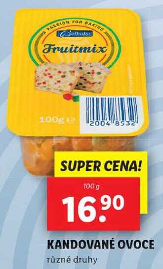 KANDOVANÉ OVOCE, 100 g