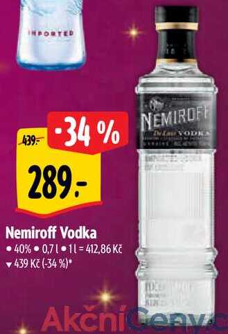 Nemiroff Vodka, 0,7 l v akci