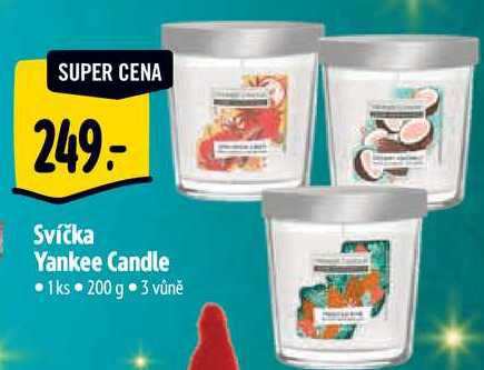 Svíčka Yankee Candle •1ks
