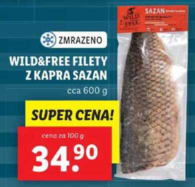 WILD&FREE FILETY Z KAPRA SAZAN, cena za 100 g