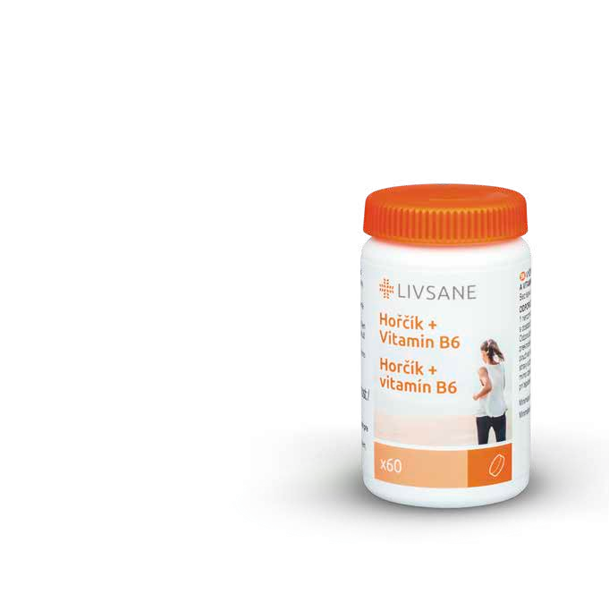 LIVSANE Hořčík + Vitamin B6 60 tablet