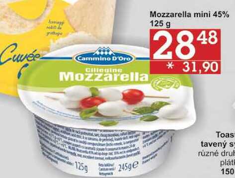 Mozzarella 45% 125 g