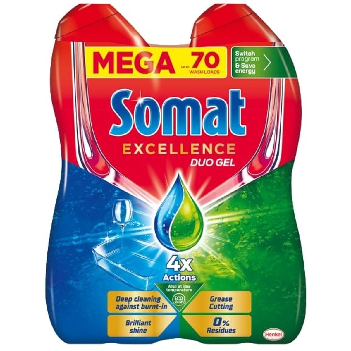 Somat Excellence gel do myčky proti mastnotě (1,26 l)