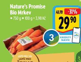 Nature's Promise Bio Mrkev, 750 g 