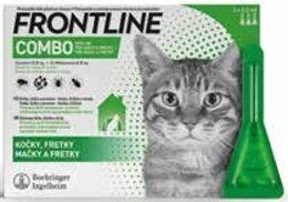 FRONTLINE COMBO spot‑ on pro psy S (2–10 kg) 3 ks spot‑ on pro kočky 3 ks