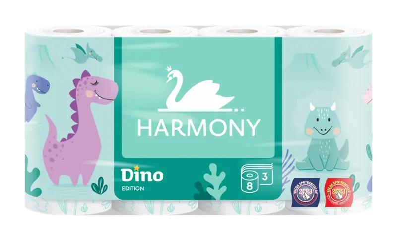 Harmony Toaletní papír Dino, 3vrstvý, 8 ks