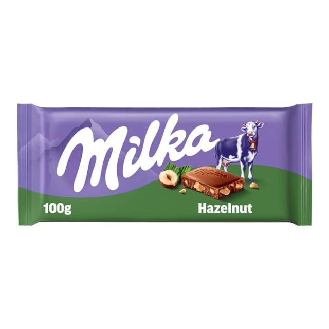 Milka Mléčná čokoláda s drcenými ořechy