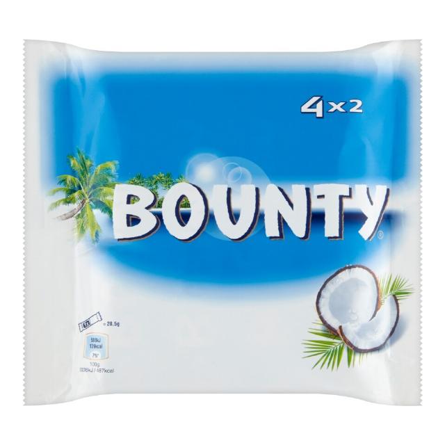 Bounty Čokoládová tyčinka kokosová 4pack