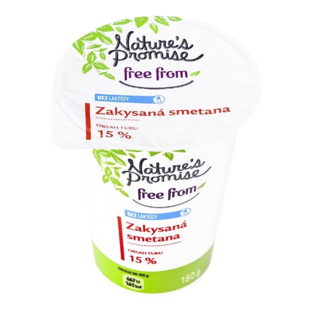 Nature's Promise Zakysaná smetana bez laktózy 15%
