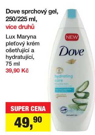 Dove sprchový gel, 250/225 ml, více druhů