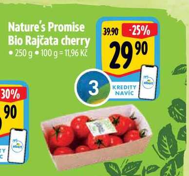 Nature's Promise Bio Rajčata cherry  250 g