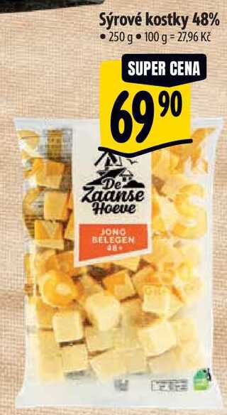 Sýrové kostky 48%, 250 g
