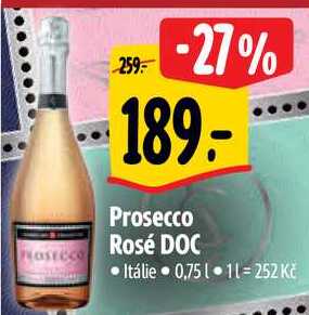 Prosecco Rosé DOC, 0,75 l