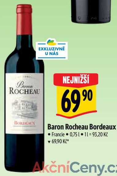 Baron Rocheau Bordeaux, 0,75 l