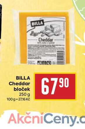 BILLA Cheddar bloček 250 g  
