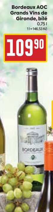 Bordeaux AOC Grands Vins de Gironde, bílé 0,75l